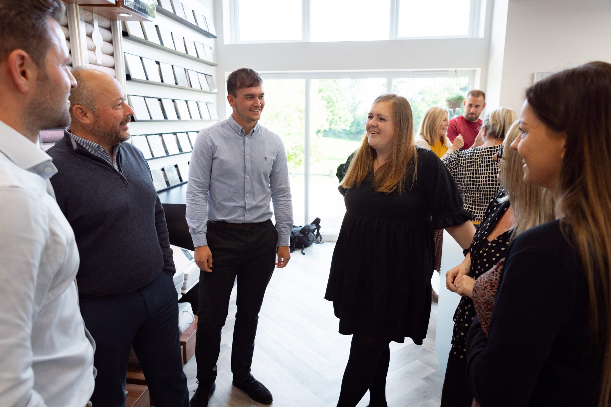 Bargate homes team in a bookstore